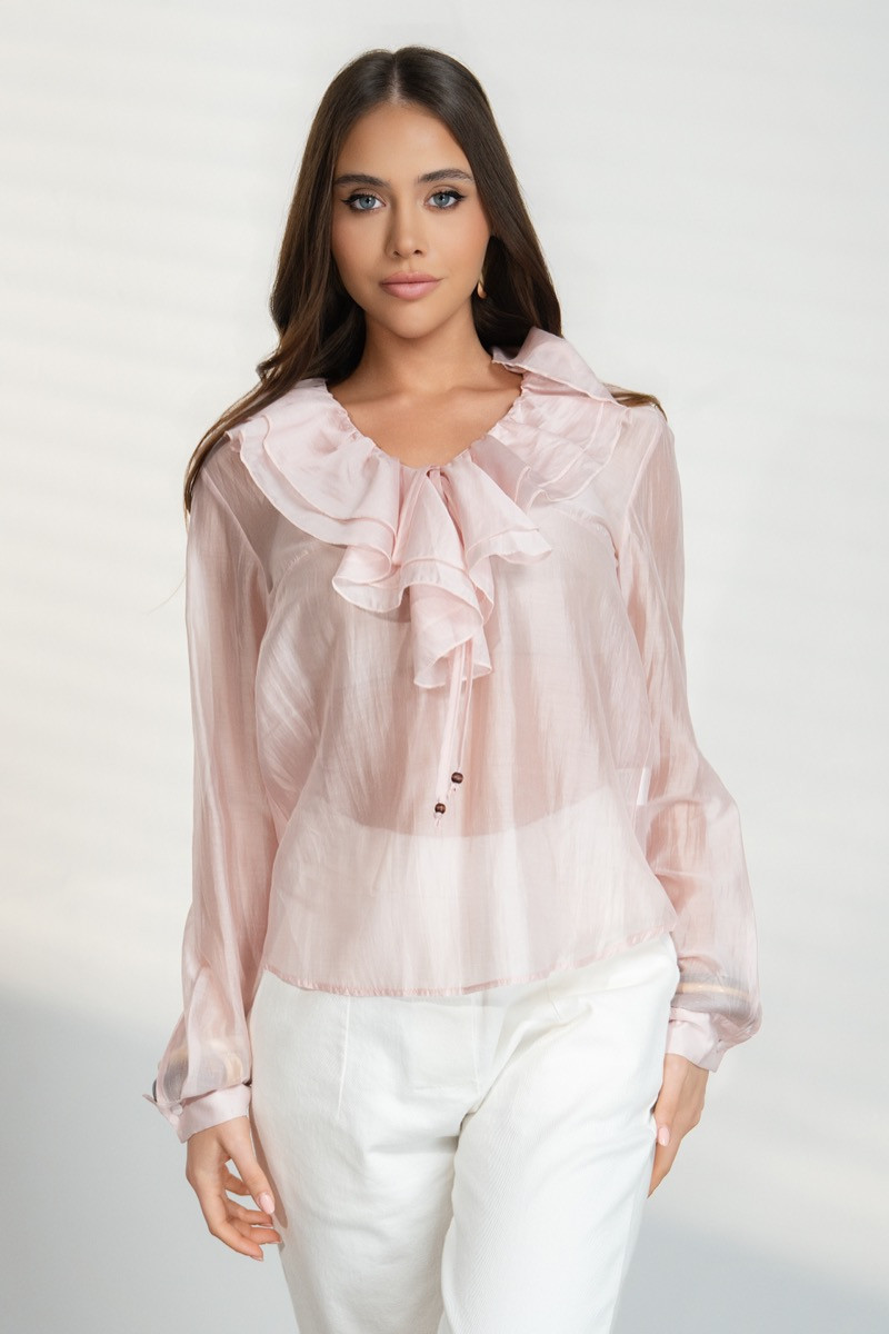 Топ spring ruffles powder