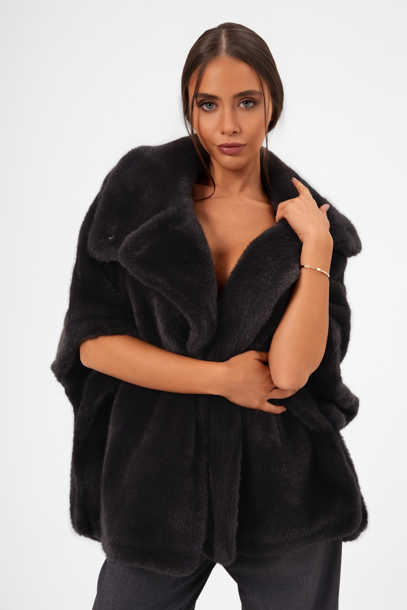 Палто coco grey fur