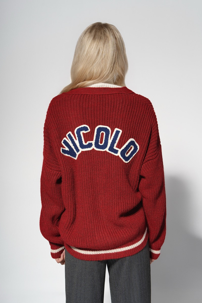 Жилетка v-college knit