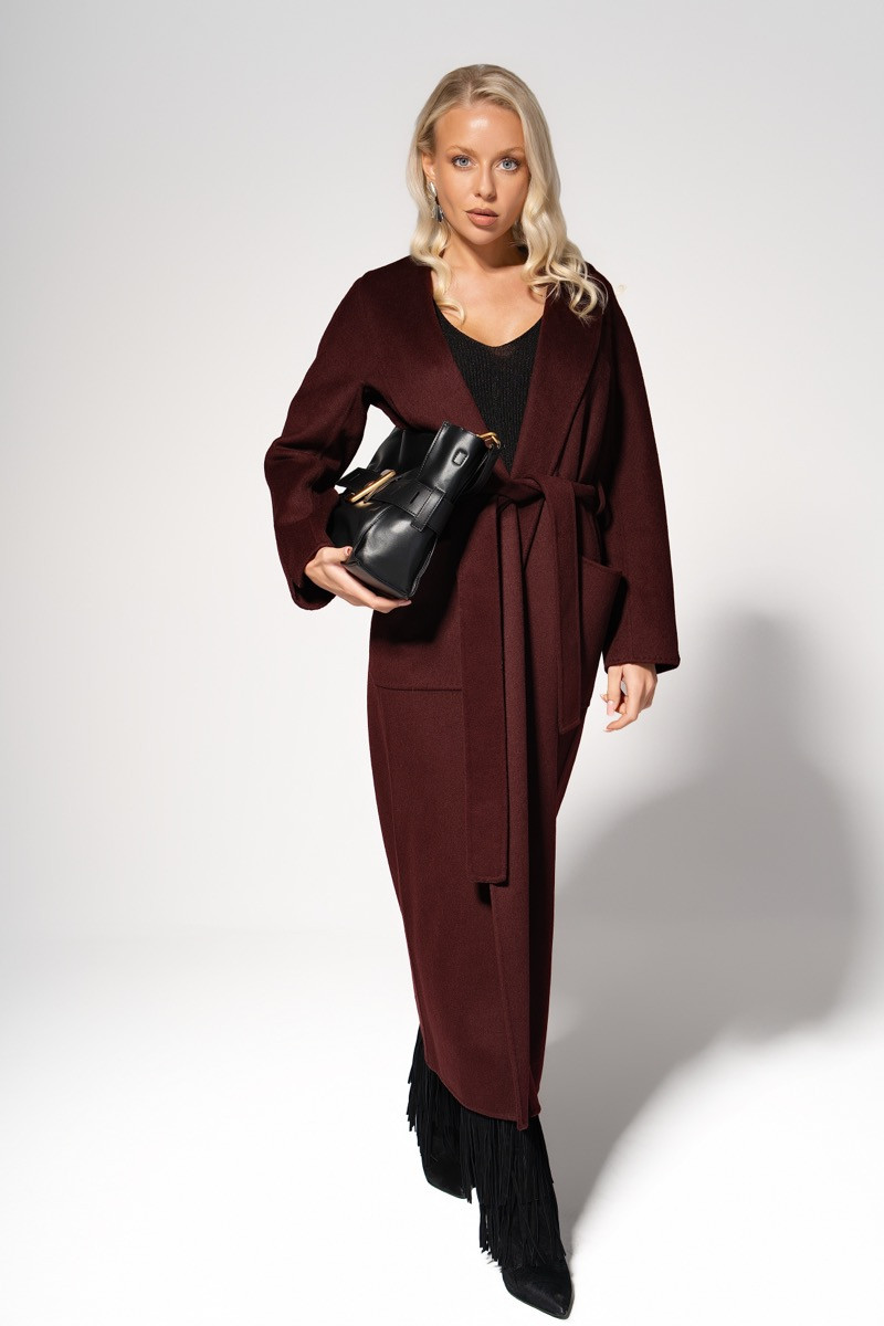 Палто wool harmony burgundy