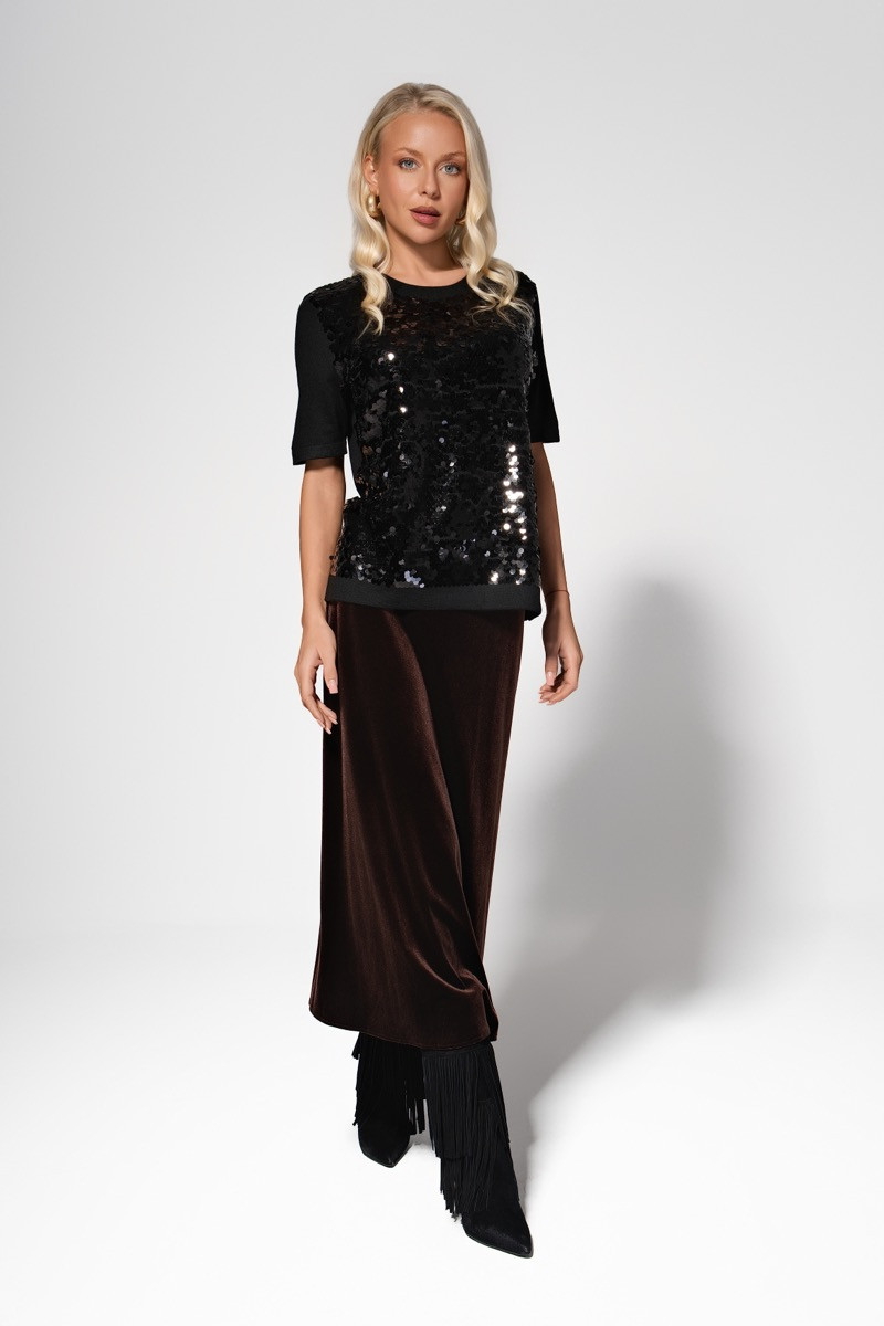 Пола velvet chocolate midi